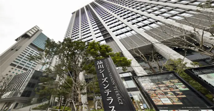 品川シーズンテラスの外観を写した画像