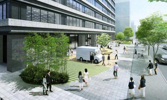 【博多駅周辺地区最大級の広場（公開空地）】
