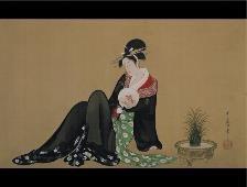 喜多川歌麿　納涼美人図