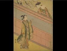 鈴木晴信　鞠と男女