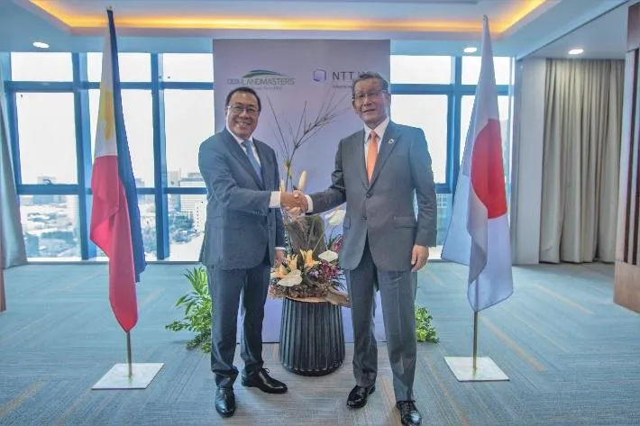左：CLI 社 CEO Jose Soberano III		右：NTT 都市開発 代表取締役社長 辻上 広志 イメージ