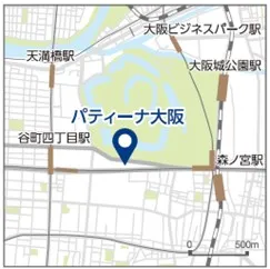 パティーナ大阪位置図 イメージ